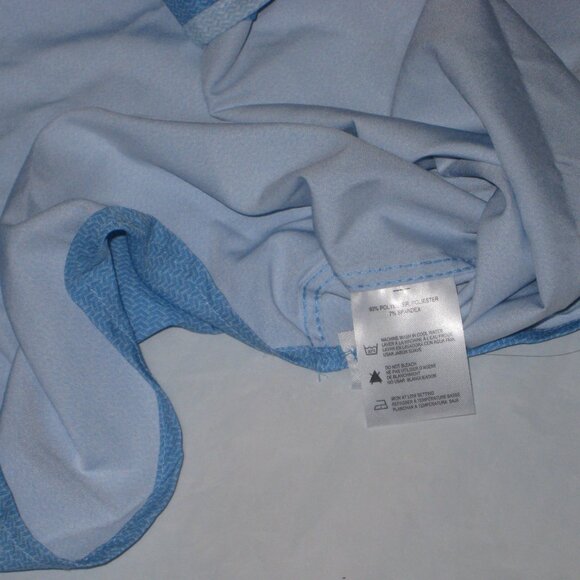 Report Collection Men 360 Movement X4 Stretch Slim Fit Dress Shirt Blue Sz L - Picture 5 of 7